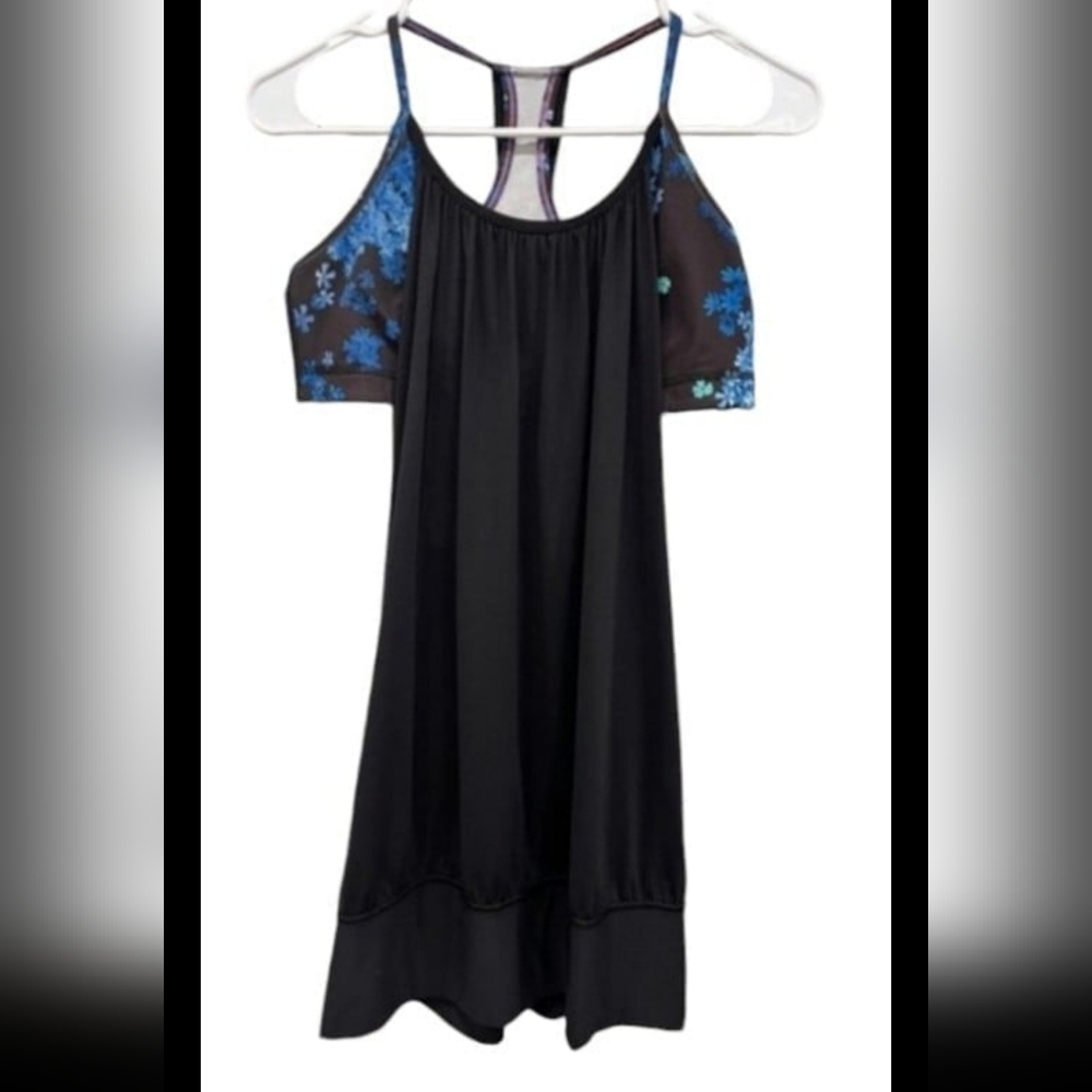 Lululemon No Limits TankBlack / Petal Pop Multi Size 10 - Picture 9 of 9